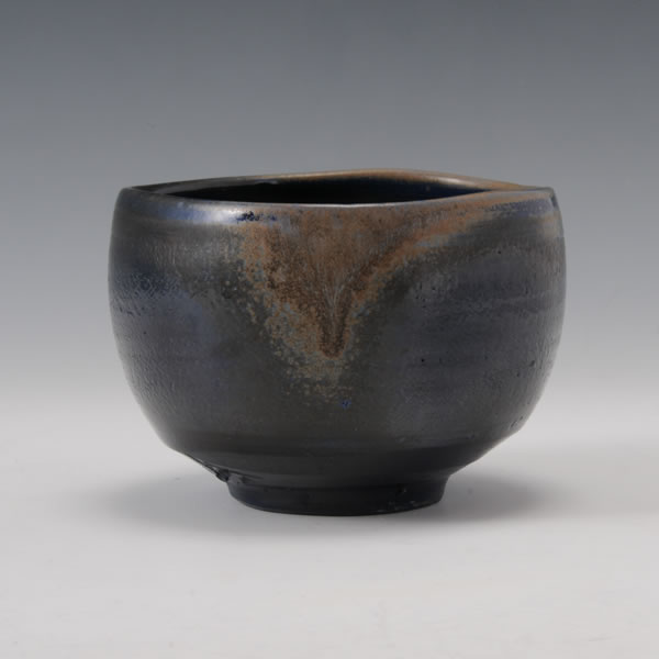 Japan Pottery Net / 備前藍彩茶碗 B